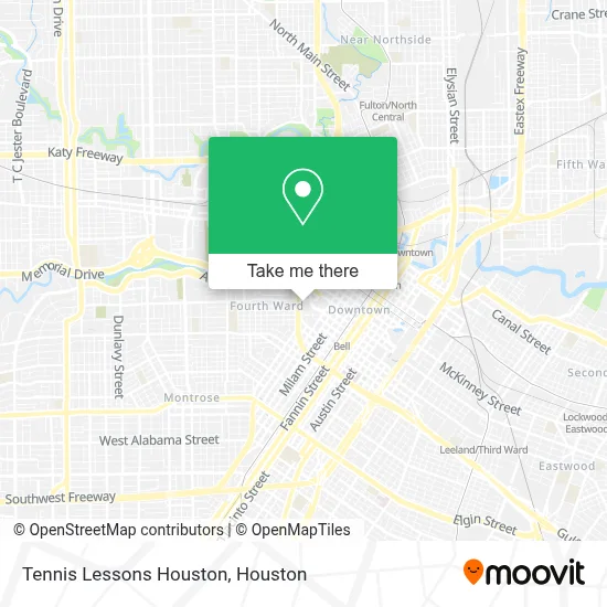 Tennis Lessons Houston map