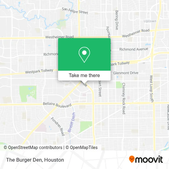 The Burger Den map
