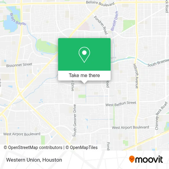 Western Union map