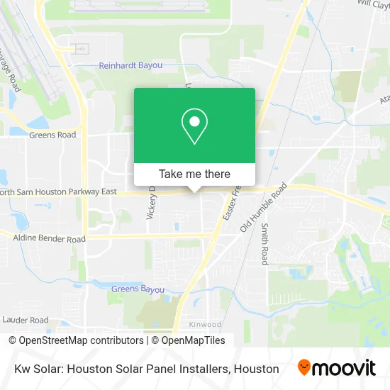 Kw Solar: Houston Solar Panel Installers map