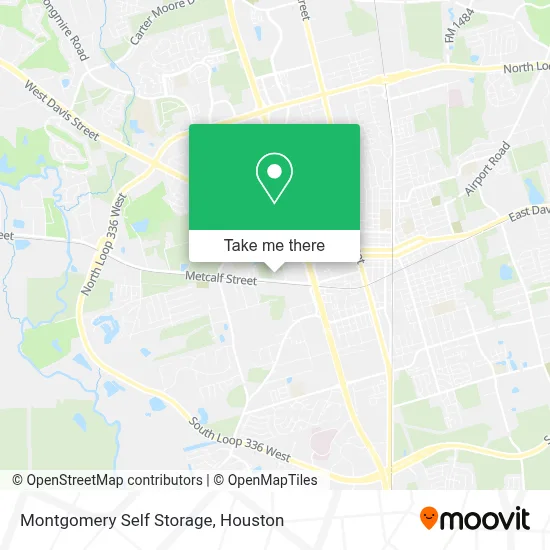 Montgomery Self Storage map