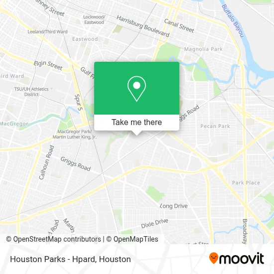Houston Parks - Hpard map