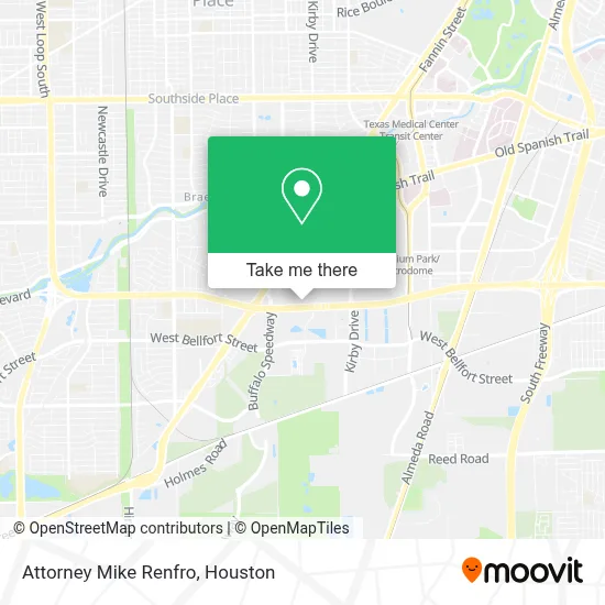 Attorney Mike Renfro map