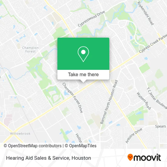 Hearing Aid Sales & Service map