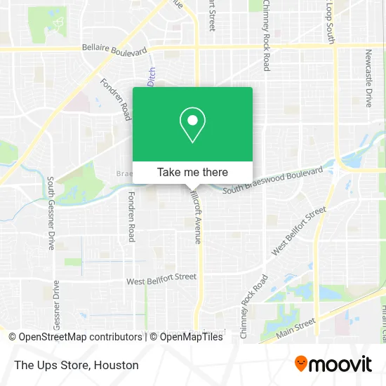 The Ups Store map