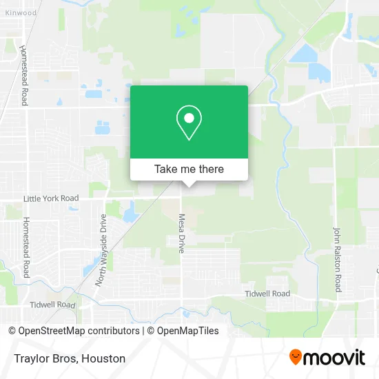 Traylor Bros map