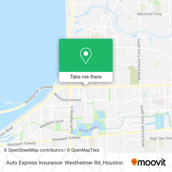 Auto Express Insurance- Westheimer Rd map