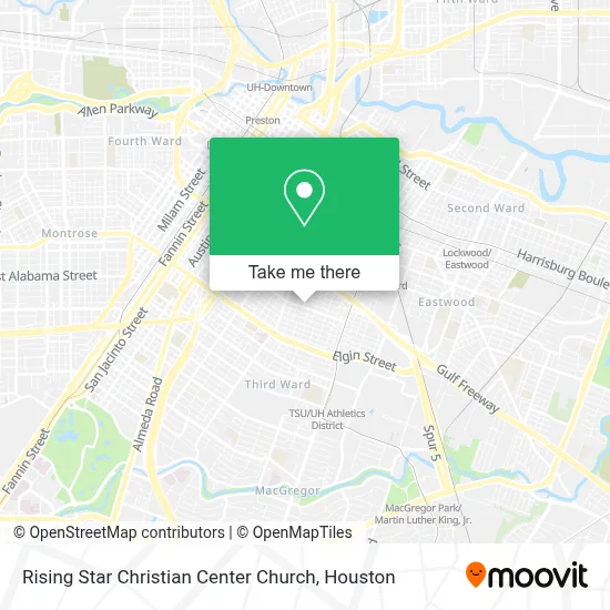Rising Star Christian Center Church map