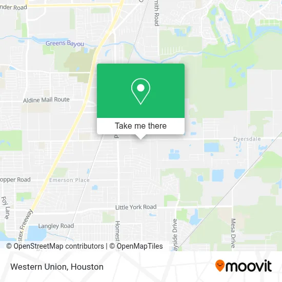Western Union map
