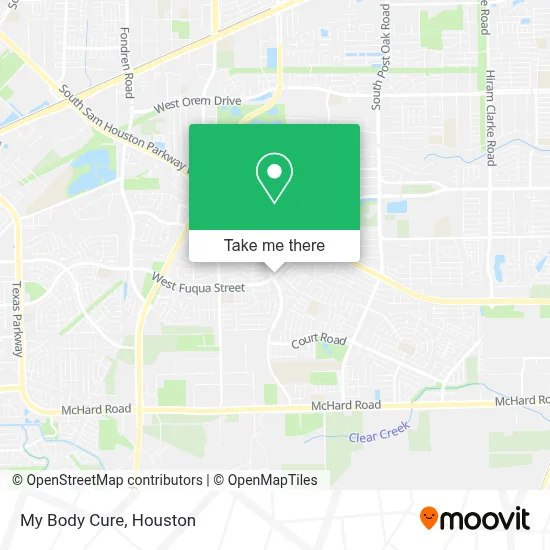 My Body Cure map