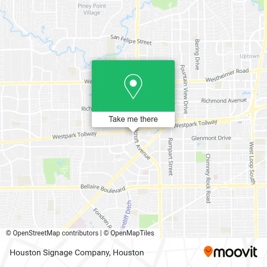 Houston Signage Company map