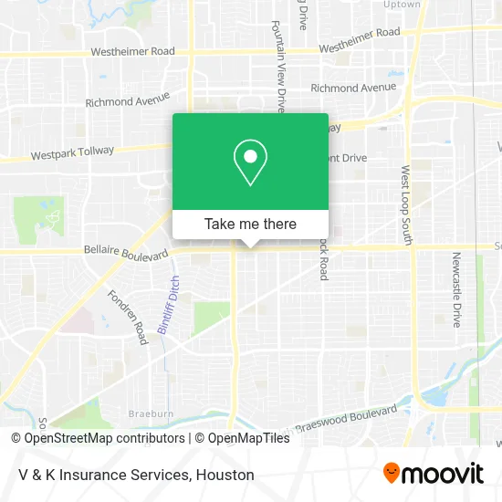 V & K Insurance Services map