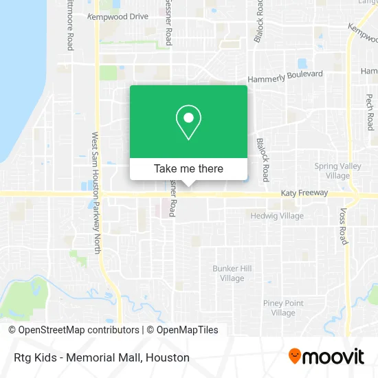 Rtg Kids - Memorial Mall map