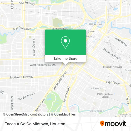 Tacos A Go Go Midtown map