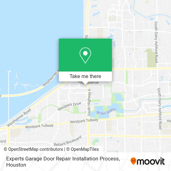 Experts Garage Door Repair Installation Process map