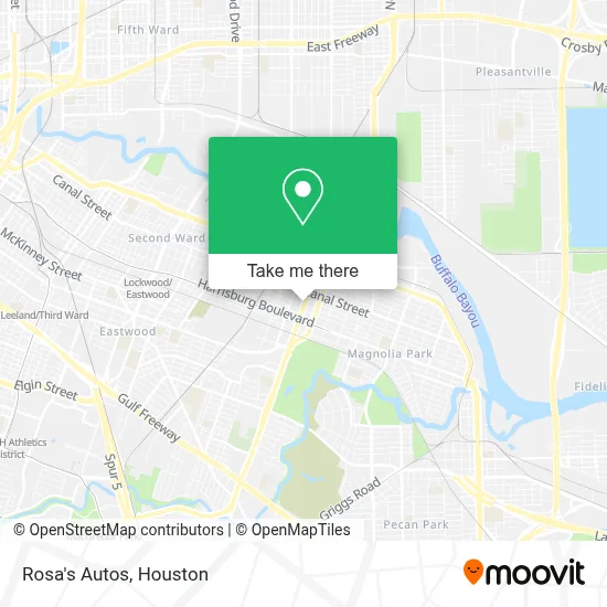 Rosa's Autos map