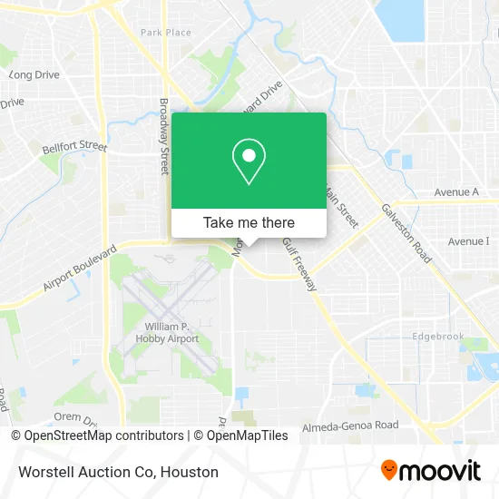 Worstell Auction Co map