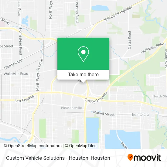 Custom Vehicle Solutions - Houston map