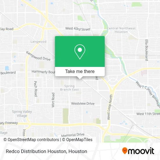 Redco Distribution Houston map