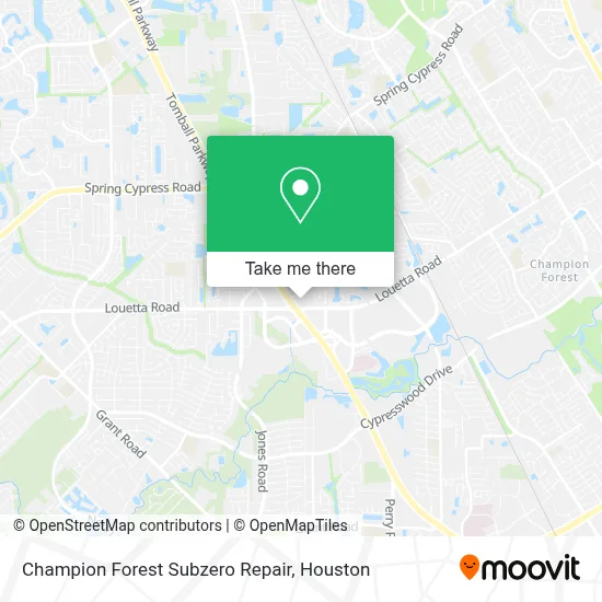 Champion Forest Subzero Repair map