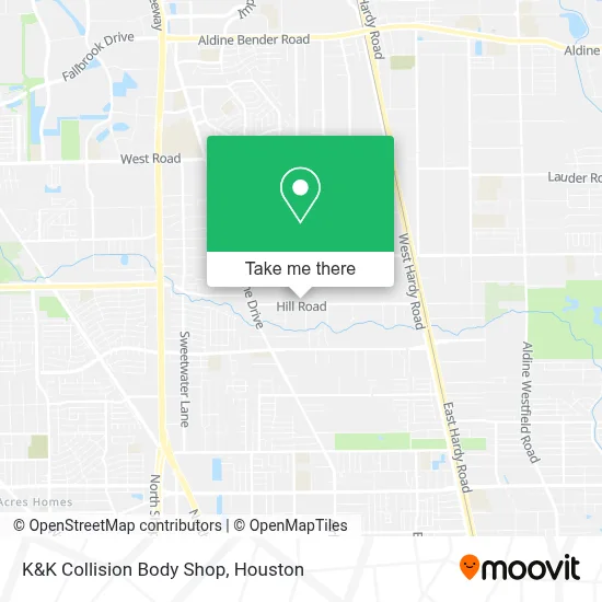 K&K Collision Body Shop map