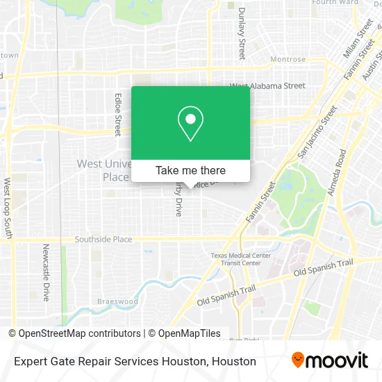 Expert Gate Repair Services Houston map