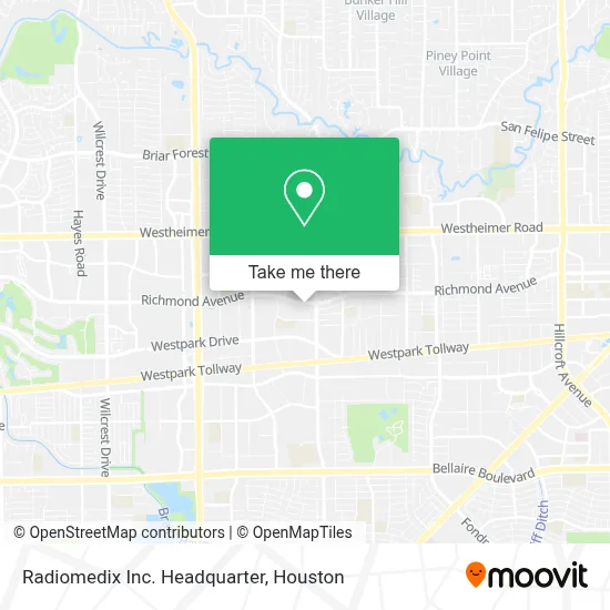 Radiomedix Inc. Headquarter map