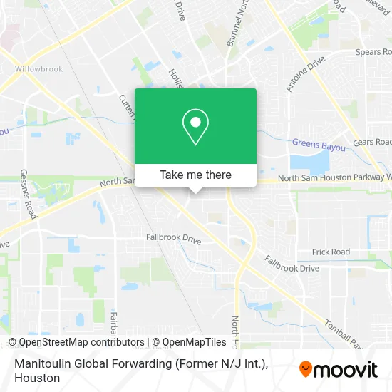 Manitoulin Global Forwarding (Former N / J Int.) map