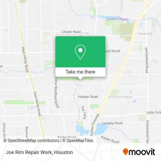 Joe Rim Repair Work map