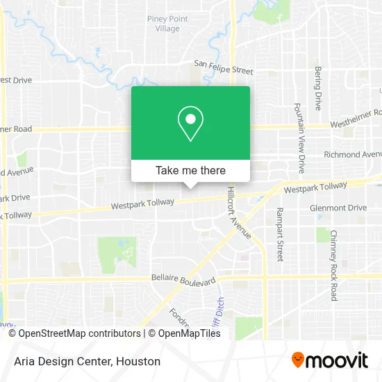 Aria Design Center map