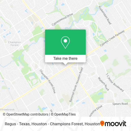 Regus - Texas, Houston - Champions Forest map
