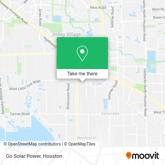 Go Solar Power map