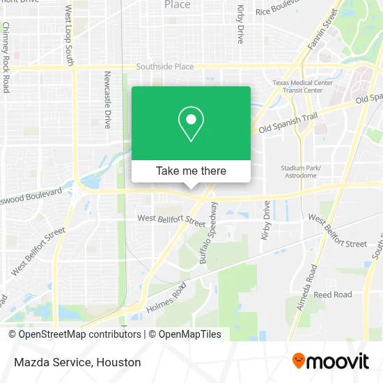 Mazda Service map