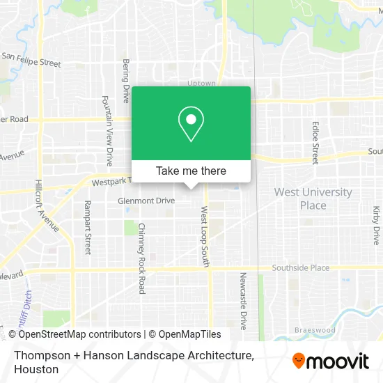 Thompson + Hanson Landscape Architecture map
