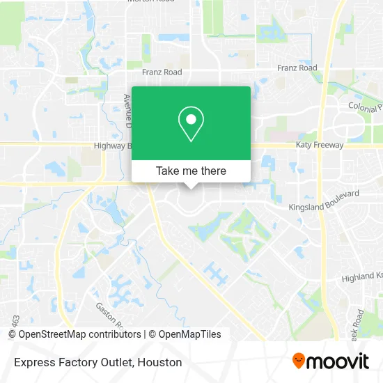 Express Factory Outlet map