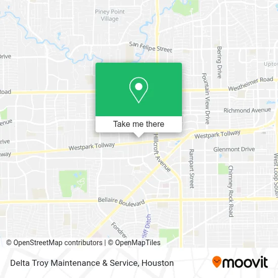 Delta Troy Maintenance & Service map