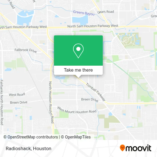 Radioshack map