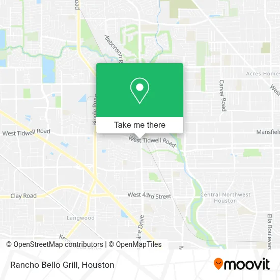 Rancho Bello Grill map