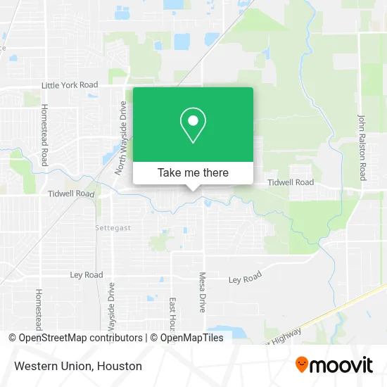 Western Union map