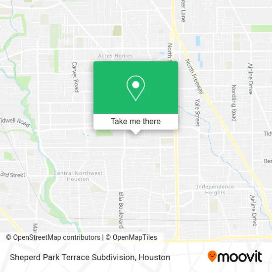 Sheperd Park Terrace Subdivision map