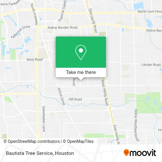 Bautista Tree Service map