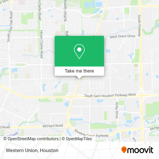 Western Union map