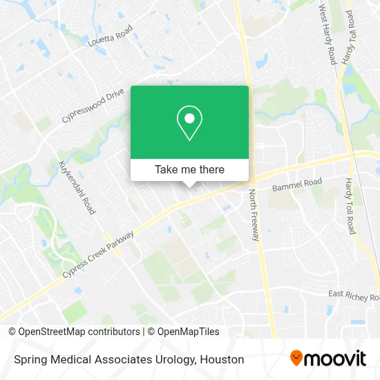 Spring Medical Associates Urology map