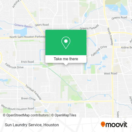 Sun Laundry Service map