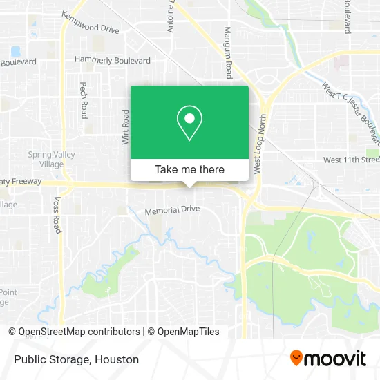 Public Storage map