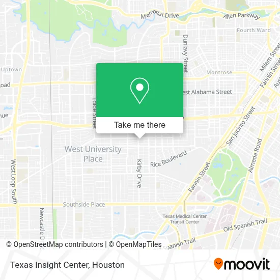Texas Insight Center map