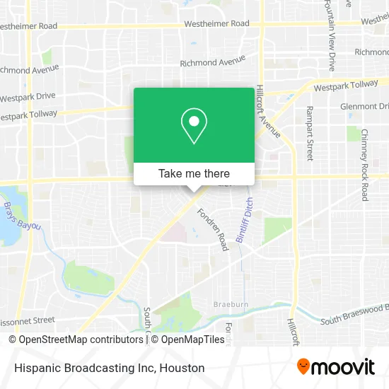 Hispanic Broadcasting Inc map