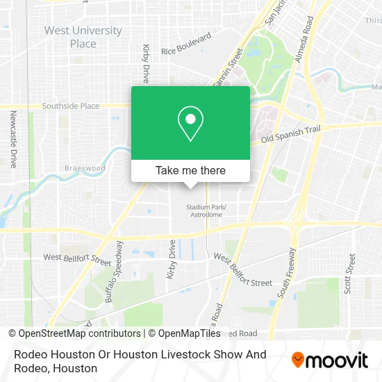 Rodeo Houston Or Houston Livestock Show And Rodeo map