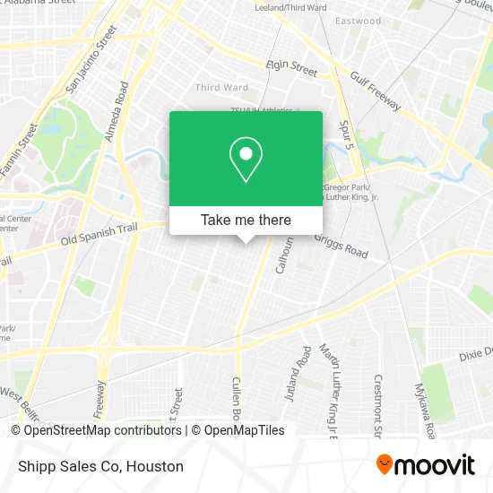Shipp Sales Co map