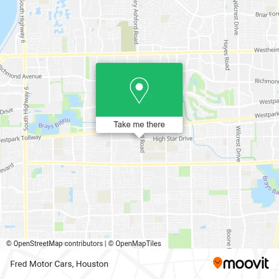 Fred Motor Cars map